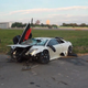 Illustration for article titled Lamborghini Crashes After Racing An R/C Helicopter